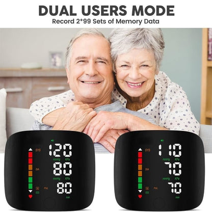 Wrist Blood Pressure Monitor – LED Display, Adjustable, Health Tracking V