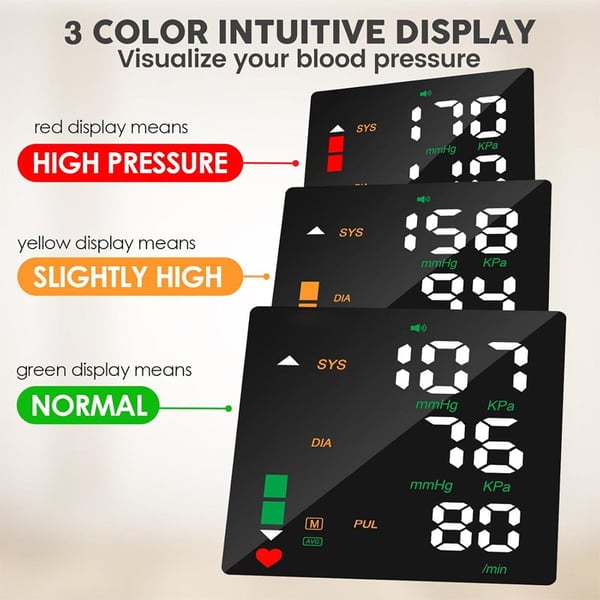 Wrist Blood Pressure Monitor – LED Display, Adjustable, Health Tracking V