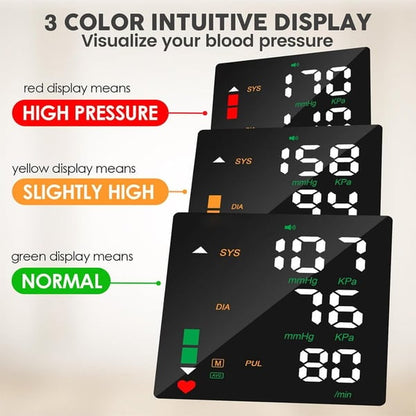Wrist Blood Pressure Monitor – LED Display, Adjustable, Health Tracking V